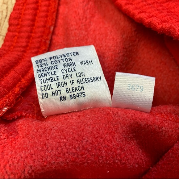 Vintage Wilson Sports Sweat Shorts Red Medium Gym Tennis Made in USA 80s / 90s - Picture 5 of 14